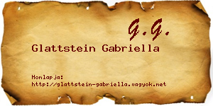 Glattstein Gabriella névjegykártya